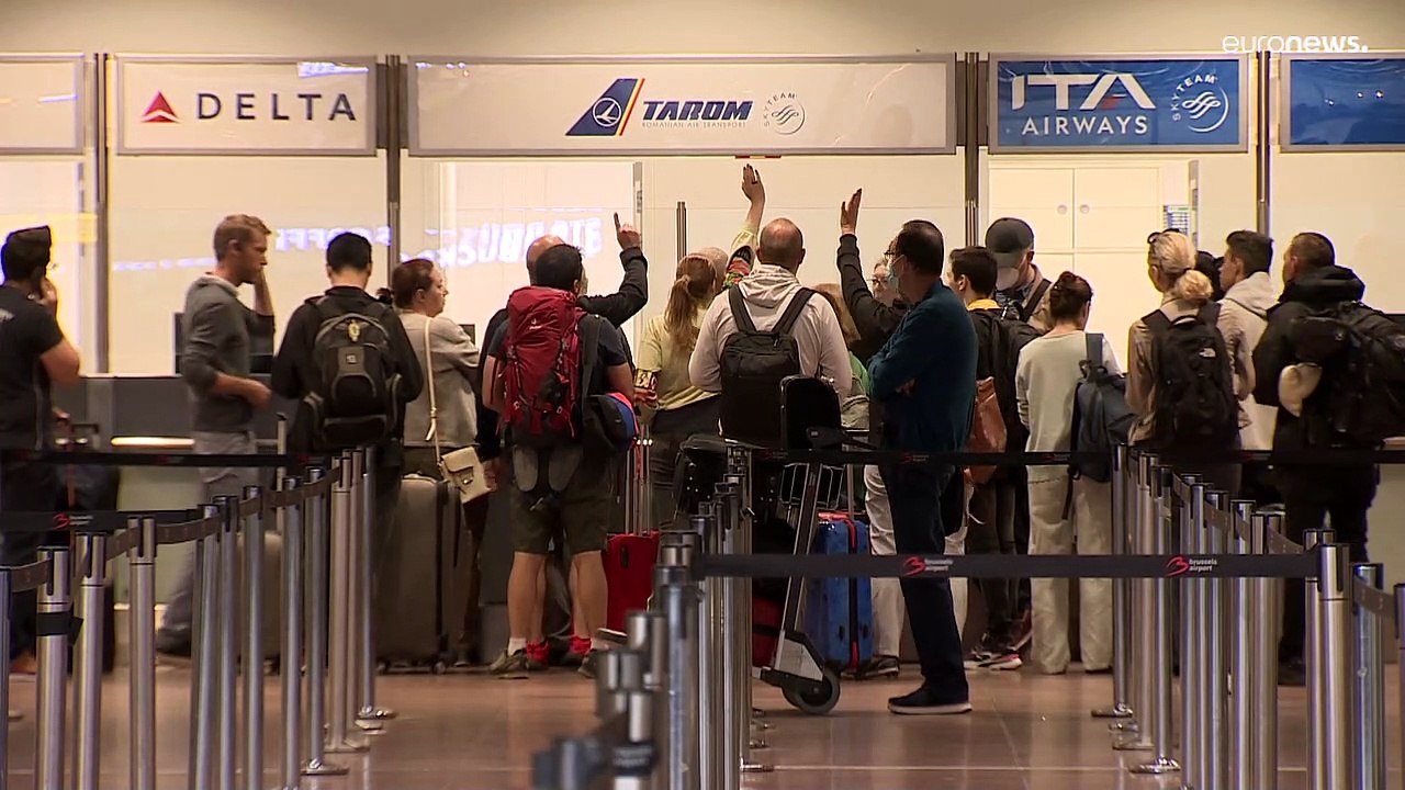Nationaler Streiktag legt Flughafen Brüssel lahm