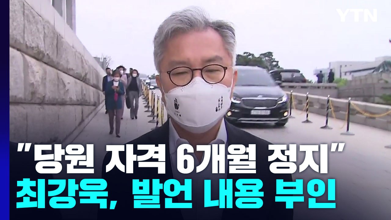 '성희롱 발언' 최강욱, 당원 자격 6개월 정지..."발언 내용 부인" / YTN