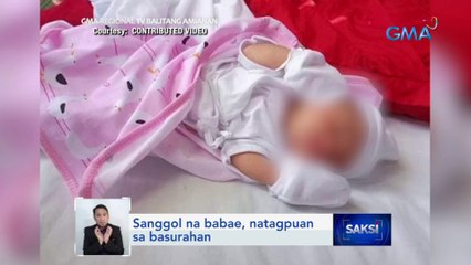 Sanggol na babae, natagpuan sa basurahan | Saksi