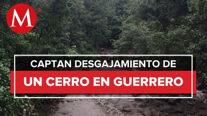 Comunidad queda incomunicada tras desgajamiento de cerro en Guerrero