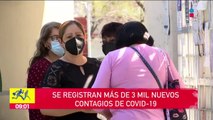 Se registran 3 mil 500  nuevos contagios de Covid-19: SSa