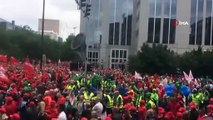 Belçika'da hayat durdu: Alım gücü azalan işçiler grev yaptı