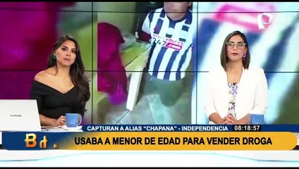 Menor de edad era utilizado para vender droga en Independencia