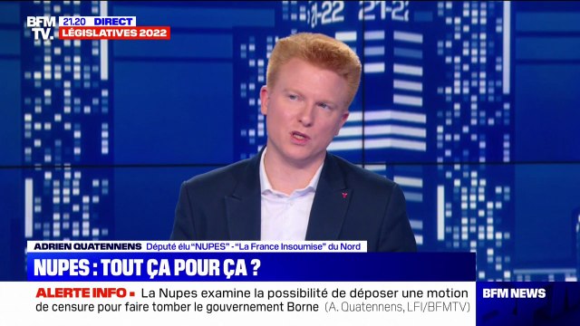 Adrien Quatennens: Les élections n'ont pas réglé la crise politique qu'il y a dans le pays