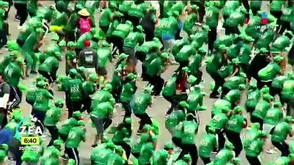 Capitalinos rompieron récord en clase masiva de box