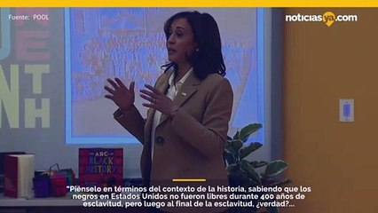 La vicepresidente Harris visitó el museo Smithsonian para hablar con los niños sobre Juneteenth