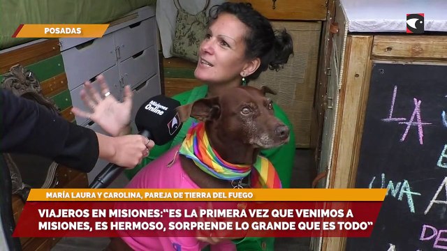 Viajeros en Misiones:“Es la primera vez que venimos a Misiones, es hermoso, sorprende lo grande que es todo”