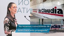 Claudia Sheinbaum se deslinda de propaganda electoral en bardas de la capital