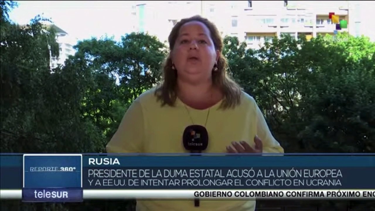 Rusia: Presidente de la Duma Estatal acusó a UE y EE.UU. de intentar extender conflicto en Ucrania