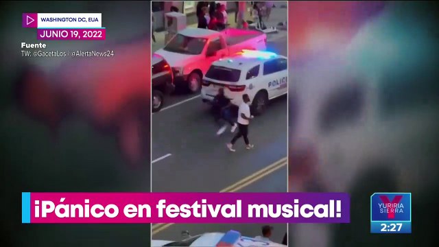 Tiroteo causa pánico en festival de música en Estados Unidos
