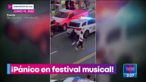 Tiroteo causa pánico en festival de música en Estados Unidos
