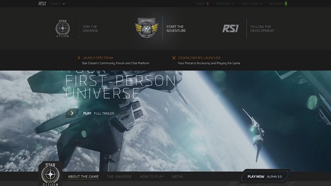 Star Citizen - Vorschau auf die neue Webseite (AtV)