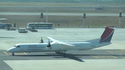 Fly Cemair Dash 8-400 Take Off & Landing At Cape Town International Airport 4K
