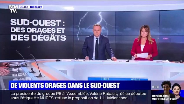 Orages: les images des violentes chutes de grêle qui ont frappé la Gironde