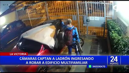 La Victoria: ladrón roba en edificio multifamiliar y se lleva hasta la ropa del cordel