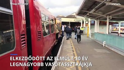 Hatalmas fennakadásokat okozhat a vasutassztrájk Nagy Britanniában