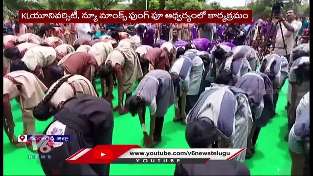 Minister Srinivas Goud Participated In International Yoga Day Celebrations _ Ranga Reddy Dist _ V6