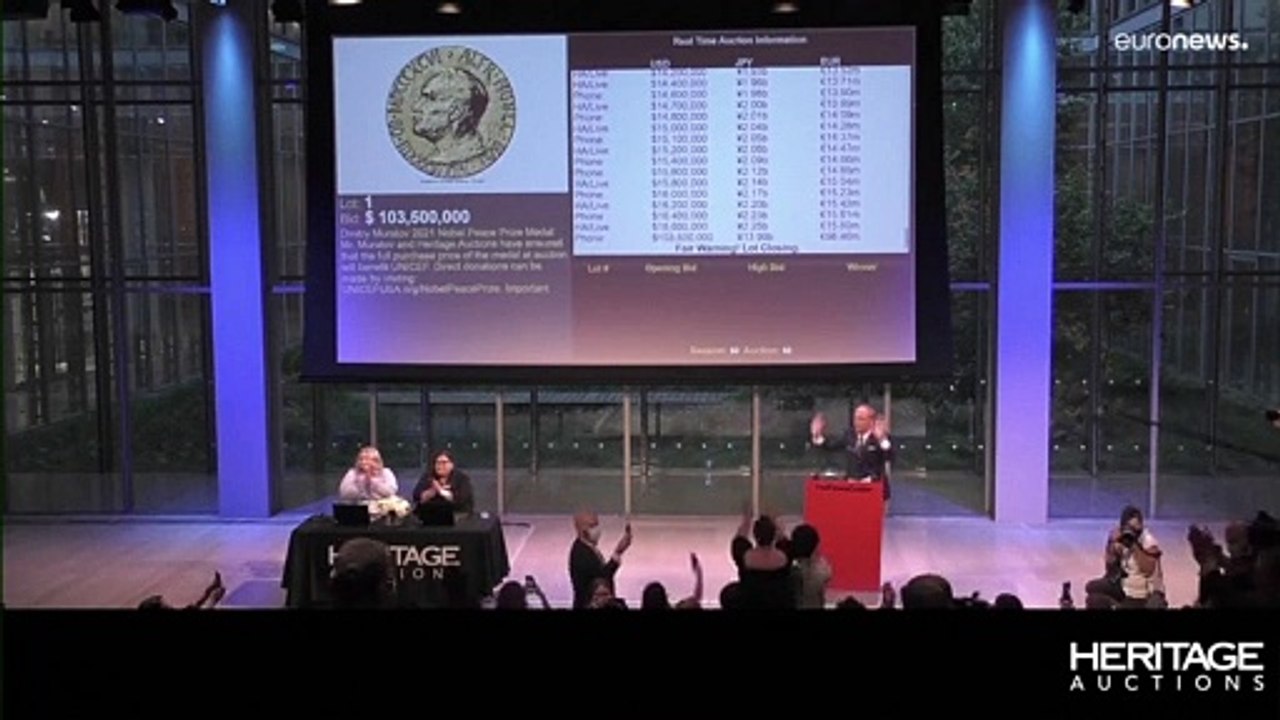 Prix Nobel de la paix, le Russe Mouratov vend sa médaille pour aider les enfants ukrainiens