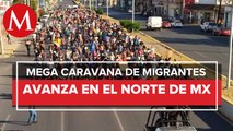 De Nuevo León a Piedras Negras, Coahuila, inician migrantes recorrido