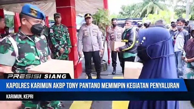 Dalam Rangka Hari Bhayangkara Ke-76, Polres Karimun Salurkan Bantuan Sosial