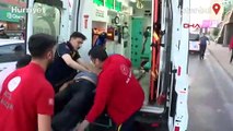 Direksiyonda kalp krizi geçiren sürücüye sağlık çalışanı kalp masajı yaptı