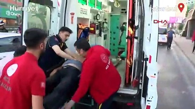 Direksiyonda kalp krizi geçiren sürücüye sağlık çalışanı kalp masajı yaptı