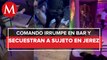 En Zacatecas, hay un ataque en un bar y desaparece un hombre