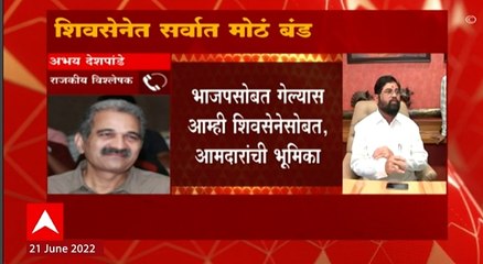 Abhay Deshpande : शिवसेनेमधून बाहेर पडणारे लोक नेमकी काय भूमिका घेणार? ABP Majha