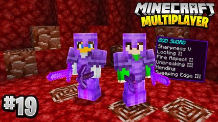 BEST NETHERITE GEAR in Minecraft Multiplayer Survival! (Episode 19)