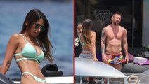 Messi ailesinin yat keyfi! Yıldız futbolcu ve eşinin fit vücudu dikkat çekti
