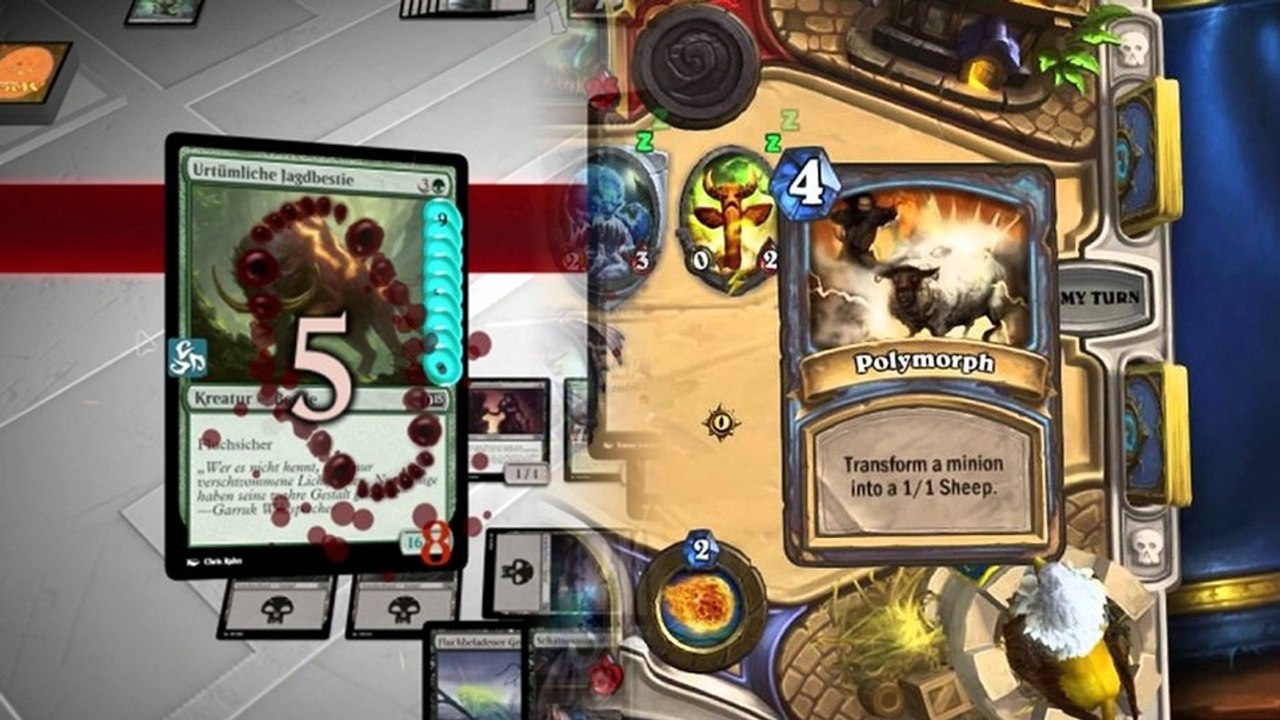 Hearthstone vs. Magic 2015 - Vergleich: Welches Trading-Card-Game kann mehr?