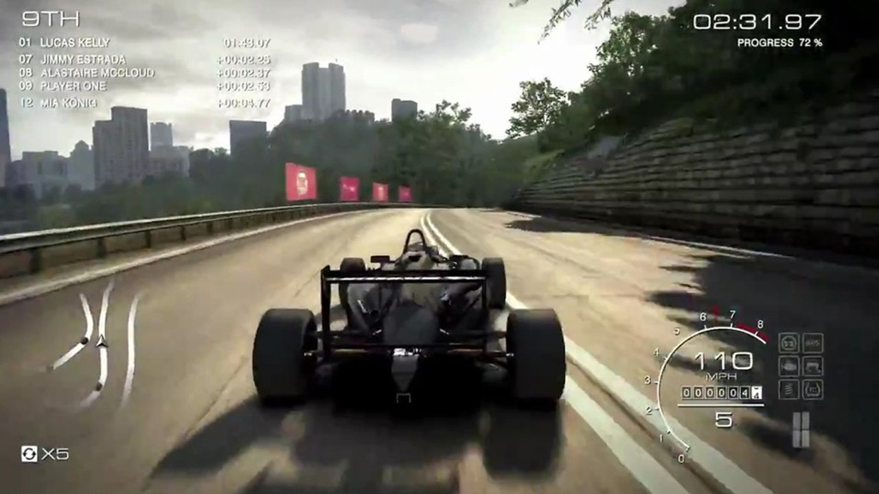 Grid: autosport - gameplay-trailer: mit der dallara f312 durch hongkong