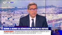 Elisabeth Borne a remis sa démission à Emmanuel Macron, qui l'a refusée