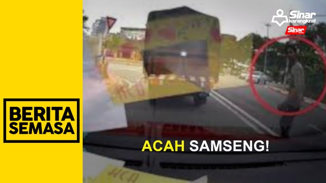 Polis buru pemandu lori bertindak samseng