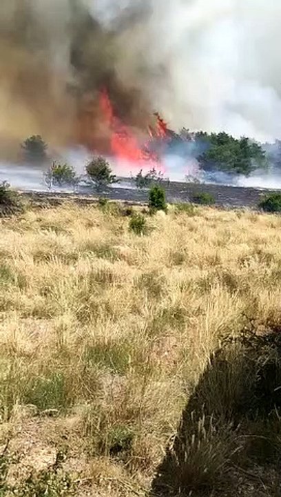 Incendie au camp militaire de Canjuers le 20 juin 2022