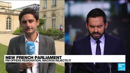 French President Macron rejected Prime Minister Borne's offer to resign