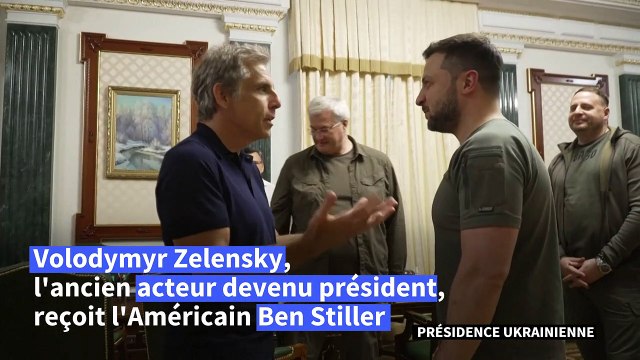 L'acteur américain Ben Stiller rencontre Zelensky à Kiev