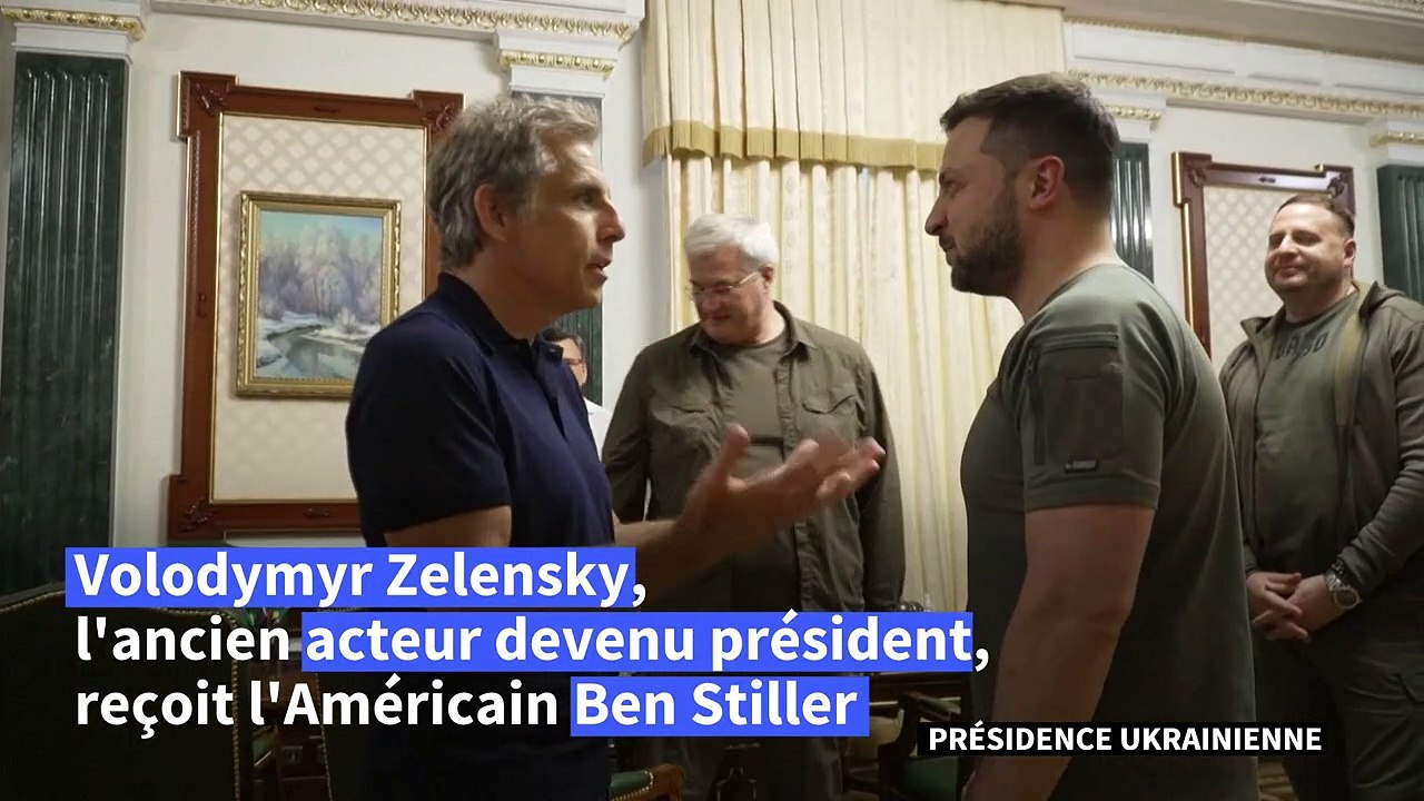 L'acteur américain Ben Stiller rencontre Zelensky à Kiev
