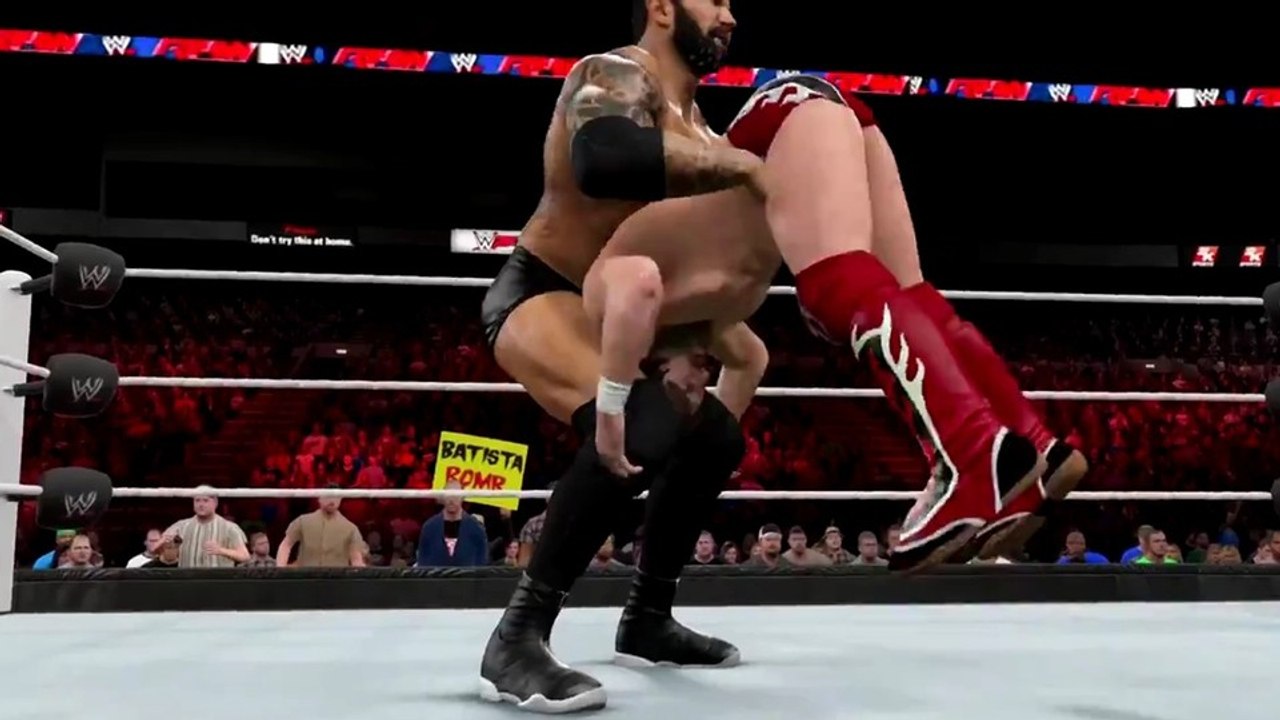 WWE 2K15 - Gameplay-Trailer mit der »Batista Bomb«