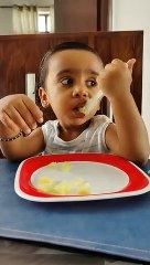 Little Yudi having Breakfast | Make My Kid Star