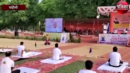 योगी सरकार में कैबिनेट मंत्री डॉ संजय निषाद ने अधिकारियों संघ किया योग