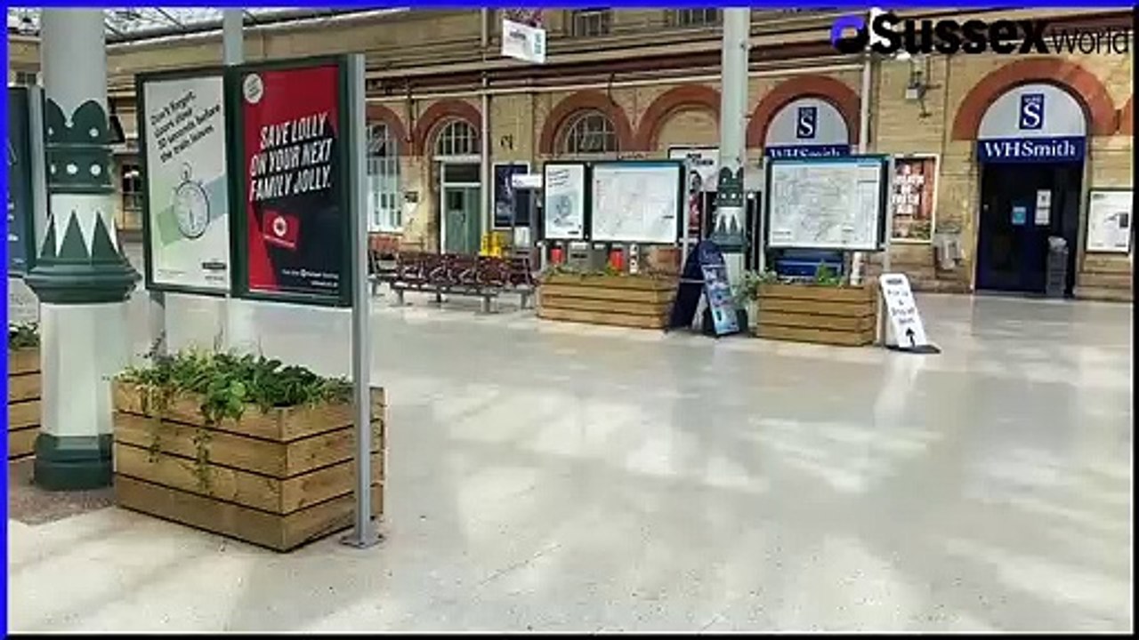 Rail Strike: Reporter Jacob Panons visits Eastbourne Railway Station  on the first day of industrial action.