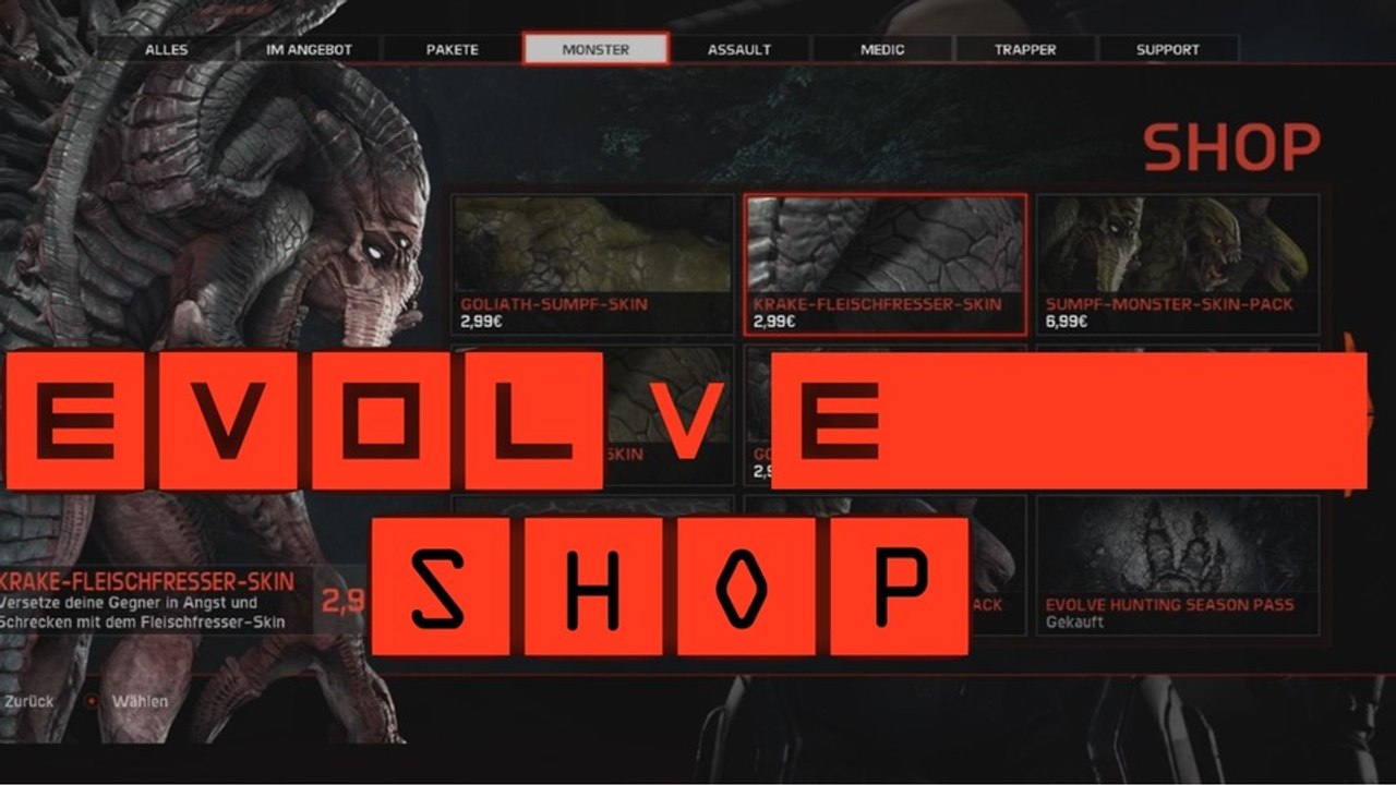 Evolve - Warum uns der Ingame-Shop an ein Free-2-Play-Spiel erinnert