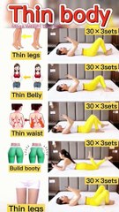 Thin body  weight loss exercise