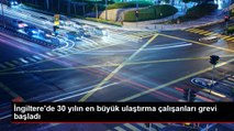 İngiltere'de 30 yılın en büyük ulaştırma çalışanları grevi başladı