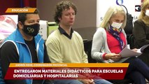 Entregaron materiales didácticos para escuelas domiciliarias y hospitalarias