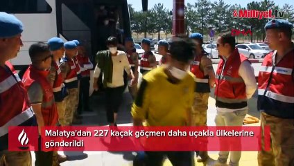 Malatya'dan 227 kaçak göçmen daha uçakla ülkelerine gönderildi
