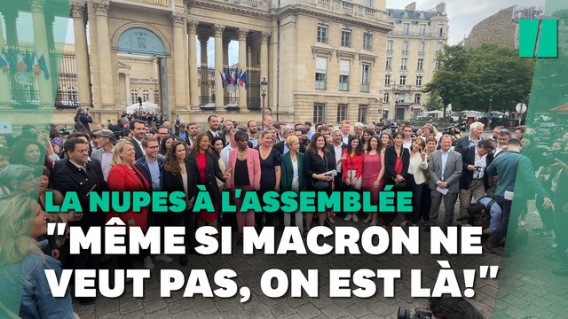 Hymne gilets jaunes et visite de Mélenchon... Les élus NUPES arrivent en masse à l'Assemblée