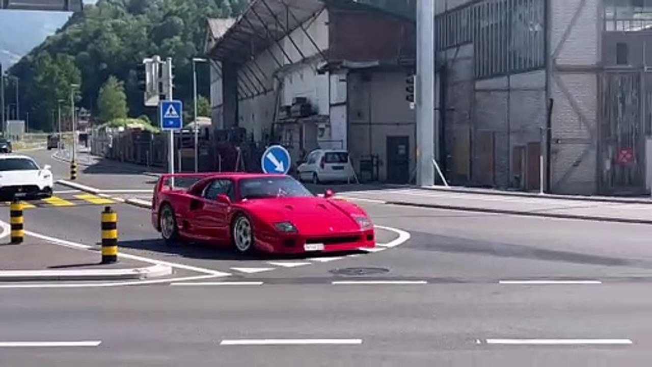 Ferrari F40 acidente - Suíça