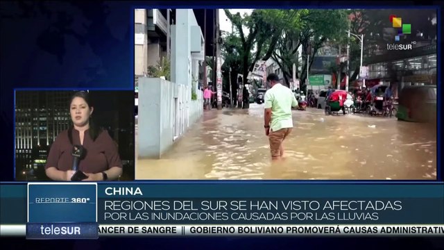 Intensas lluvias provocan afectaciones en China y Bangladesh